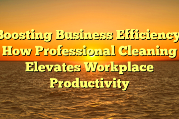 Boosting Business Efficiency: How Professional Cleaning Elevates Workplace Productivity